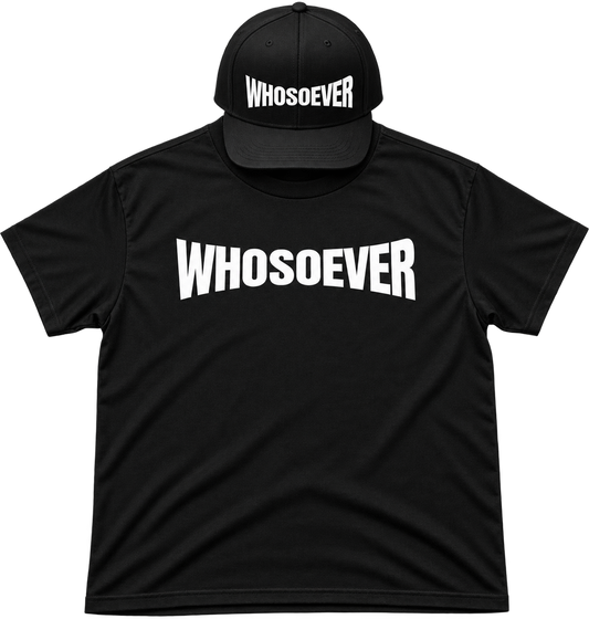 (Chosen Black) Whosoever Hat & Tee Combo